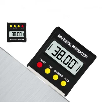 ZK30 360 Stupeň Magnetické Mini Digital Inclinometer Úrovni Box Rozchod Uhol Meter Finder Uhlomeru Základne Meracie Nástroje