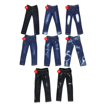 1/12 Rozsahu oblečenie hand-made Vojak Mužov street fashion Jeans pre 6-palcový bábika akcie obrázok