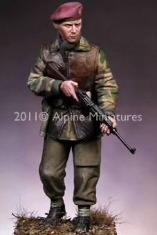 1/16 WW2 British S. A. S. Commando s 2 rôzne hlavy Živice Obrázok vojakov GK Vojenské vojny téma druhej svetovej VOJNY Nenatieraný Č farba