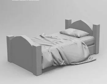 1/35 dávnych posteľ (obsahovať jeden ) Živice obrázok Modelu Miniatúrne gk Unassembly Nevyfarbené