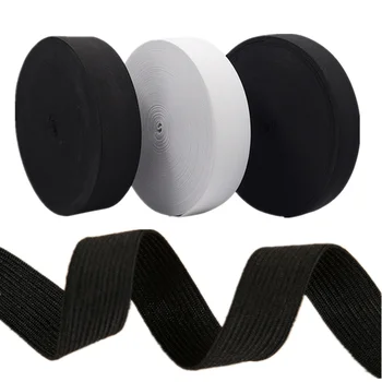 1.5/1.8/2.0/2.5 cm čierna a biela gumička DIY šitie nohavice elastický pás kapela
