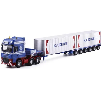 1:50 Rozsahu Zliatiny Kovov Nákladných Prívesov Kontajner Cargo Logistics Auto Truck Diecast Model Inžinierstva Modelu Vozidla Hračka Zbierky