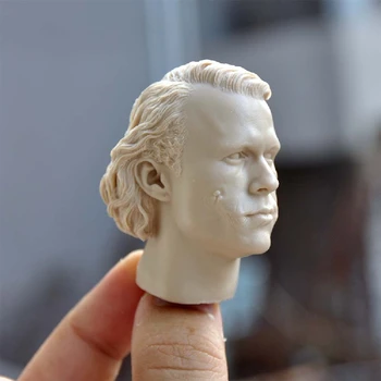 1/6 Nahé Mužské make-up Neplatené White Model Adam Gu 2.0 Joker Heath Ledger Hlavu Sculpt DIY pre 12