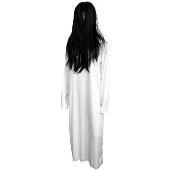 1 ks Strašidelné Kostýmy Vynikajúca Duch Nevesta Šaty Halloween Horror Kostým White Zombie Oblek pre Deti, Ženy, Študent