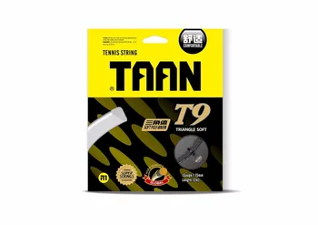 1 ks TAAN T9 Trojuholník soft tenis reťazce 1.15 mm 12M polyester tenisové rakety reťazec Circumrotate vysoká flexibilita tenis reťazce