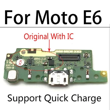 10 Ks/Veľa, USB Dock Konektor pre Nabíjačku Rada Pre Motorola Moto G4 G5 hrať E6 Hrať E6S E7 Plus Nabíjací Port Flex Kábel