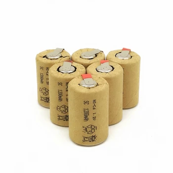 10/veľa kvalitné batérie nabíjateľné batérie sub batérie 4/5 SC Ni-Cd batérie 1.2 v tab 1200 mAh pre Elektrický nástroj