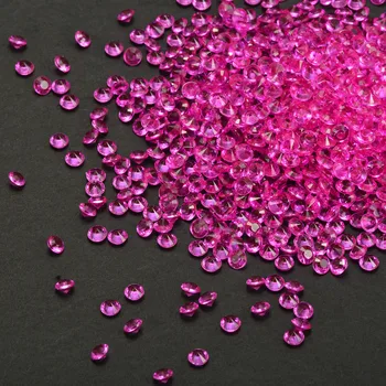 10000Pcs 4.5 mm Hot Pink Akryl Diamond Konfety Tabuľka symbolov Scatter, Svadobné Dekorácie Korálky Prípade Party Dodávky Teplej