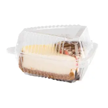 100ks Koláč Sandwich Cake Box Snack Pečivo Priehľadný Kontajner Pizza Dezert Skladovanie Potravín Kontajner Tvorivé Konzervovanie Potravín
