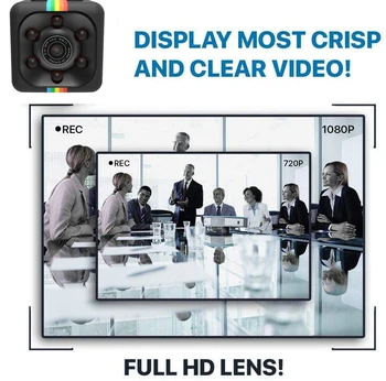 1080P 720P SQ11 Mini Kamera S1000 Senzor Nočné Videnie Videokamera Pohybu DVR Mikro Kamera Šport DV Video malá Kamera cam SQ 11
