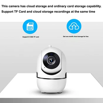 1080P Ukladací priestor typu Cloud, Bezdrôtové IP Kamery Inteligentné Auto Sledovania Ľudskej Mini Wifi, Cam Home Security Dohľadu CCTV Siete