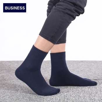 10Pairs/Veľa Kvalitných Mužov Zimné Zahustiť Terry Business Bavlnené Ponožky Muž Teplý Uterák Ponožky Teplé Eur40-44