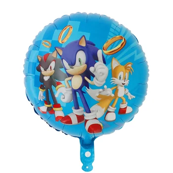 10pcs 18-palcové Cartoon Sonic Fólie Hélium Balóniky Ježko Baby Sprcha Narodeniny, Party Dekorácie Dodávky Deti Hračky Vzduchu Globos