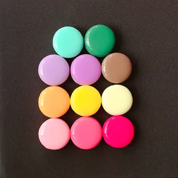 10pcs 24mm Roztomilý Multicolor Živice Flatback Umelé Falošné Potravín Macaron Pre Náhrdelník Keychain Prívesok DIY, Takže Príslušenstvo