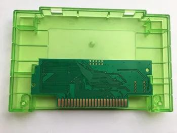 10pcs/set Transparentná Zelená Kazety Prípade shell S Skrutky pre Super SNES Systémy(US Verzia )