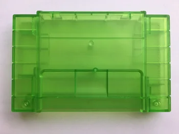 10pcs/set Transparentná Zelená Kazety Prípade shell S Skrutky pre Super SNES Systémy(US Verzia )