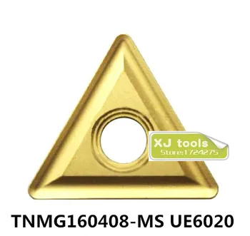 10pcs TNMG160404-MS UE6020/TNMG160408-MS UE6020 karbidu vložky pre MTJNR/WTJNR/MTENN,Sústružnícke Nože,Rezanie Tipy pre Oceľ