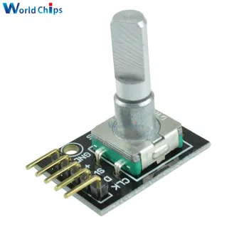 10pcs/veľa KY-040 360 ° Rotačný Encoder Module s 15×16.5 mm Potenciometer Otočný Gombík Spp pre Arduino Tehla Senzor Prepínač