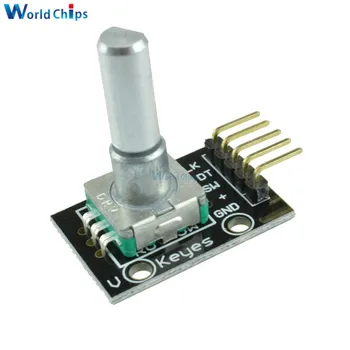 10pcs/veľa KY-040 360 ° Rotačný Encoder Module s 15×16.5 mm Potenciometer Otočný Gombík Spp pre Arduino Tehla Senzor Prepínač