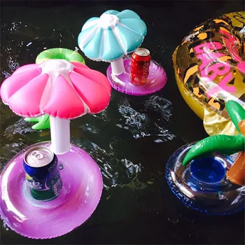 10pcs/veľa Mini Roztomilý fanny hračky Červená Flamingo Plávajúce Nafukovacie Nápojov Držiak Bazén na Kúpanie Beach Party Deti Hračka Boia