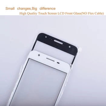 10Pcs/veľa Pre Samsung Galaxy J5 Prime G570 G570F Vonkajšieho Skla Top/Predné Objektív Prednej strane Obrazovky Kryt (Bez digitalizátorom.) Dotykový Displej