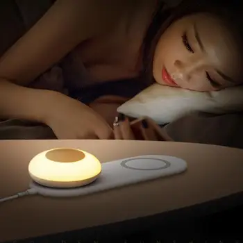 10W mobilný telefón rýchle bezdrôtové nabíjanie rada LED stolná lampa stmievanie nezávislé magnetické dotyk nočné svetlo pre iPhone Samsung