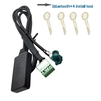 12 Pin 12V Auto Bezdrôtový AUX Bluetooth 5.0 Adaptér Hands Free Auto Bluetooth do Auta sa o Kábel pre A3, A4 B8 B6 A6 C6 B7 C6