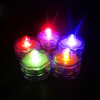 12pcs Super Svetlé Ponorné Vodotesné Mini LED Čaj Svetlo Sviečky Svetlá pre Svadobné Party Vonkajšie Váza Svetlo Deocration