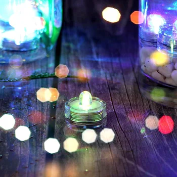 12pcs/veľa Ponorné LED Svetlá Nepremokavé Svadobné Podvodné LED Svetlá Čaj Sviečky pre Váza/Centerpieces/Party/Vianoce