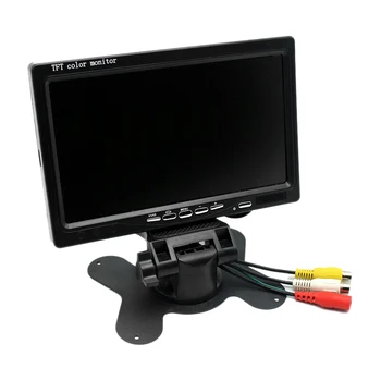 12V-24V 7 palcový TFT LCD Farebný HD Monitor pre Auto CCTV Zadnej strane Zozadu Záložný Fotoaparát