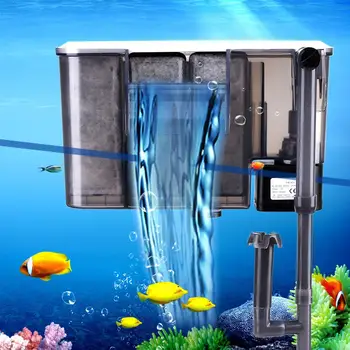 12W Akvarijné Ryby Nádrže Filter Mini Vonkajší Filter Vonkajší Filter Vodné Čerpadlo Vodný Filter Bavlna