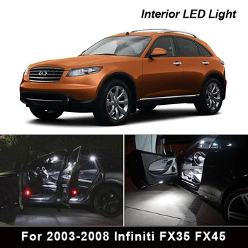 14 Kusov Pre 2003-2008 Infiniti FX35 FX45 Premium Modré LED Osvetlenie Interiéru Auta Dvere Mapu Dome batožinového priestoru špz Svetlo