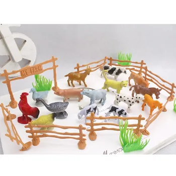15pcs Vzdelávacie Simulované hospodárske Zvieratá Model Hračka Pre Deti Deti