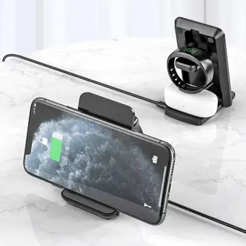 15W Qi Bezdrôtovú Nabíjačku na Rýchle Nabíjanie Dock Pre iPhone 12 Pro Rýchle Nabíjanie Stojan Pad Pre Samsung S10 S20 Poznámka Apple Hodinky Airpods