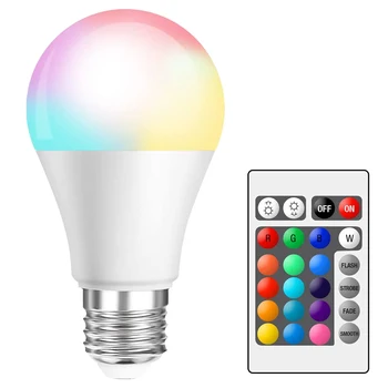 16 Farieb RGB E27 Žiarovka Magic Led Žiarovka 85-265V Svetlá na Čítanie Pozornosti 1/2/4 Pack Diaľkové Ovládanie+Pamäť Režim Pre Domáce