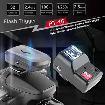16 Kanálov Bezdrôtové Diaľkové Speedlight Flash Trigger Flasher Synchronizer Prijímač Pre Canon Nikon Pentax Sony DSLR Fotoaparát