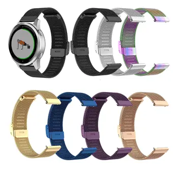 18 mm 20 mm 22 mm Milanese Nehrdzavejúcej Ocele Watchband pre Garmin Vivomove HR/3/3S/Vivoactive4/4S/3/Venu Smart Hodinky, Náramok, Remienok