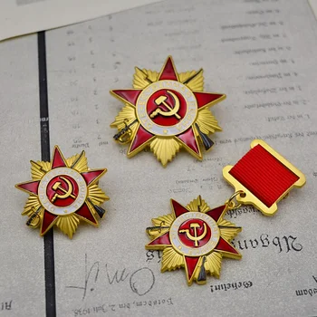 1942th Sovietskeho zväzu Prvej Úrovni Odznak Cti Mini Červená Hviezda Kladivo Kladivo Vlasteneckej Práce Medaila Kolekcia