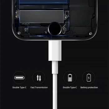 1m PD Kábel 60W USB Typ C Typ C Rýchle Nabíjanie Kábel pre Samsung S10 20 Galaxy A50s S9 S10 S20 PD Kábel Pre iPhone 11 Xiao