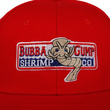 1pcs 1994 Bubba Gump Krevety CO. Snapback Klobúk Forrest Gump Cosplay Kostým Vyšívané Snapback Spp Unisex Letná Čiapka Nastaviteľné