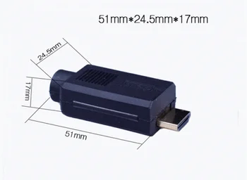 1PCS HDMI Samec 19P Plug Breakout Terminály Solderless Konektor S Čiernym Krytom