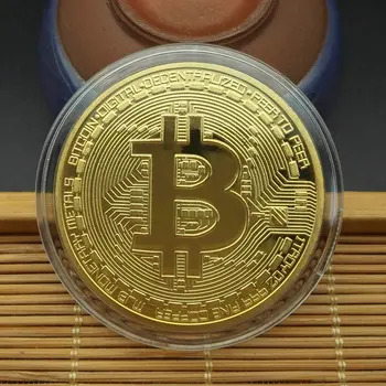 1PCS Kreatívny obchod so Zlatom Bitcoin Mince Zberateľské Skvelý Darček Bit Mince Umelecké Zbierky Fyzickom Zlate Pamätné Mince