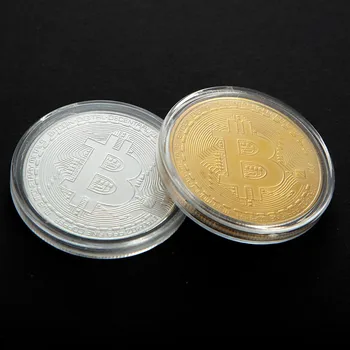 1PCS Kreatívny obchod so Zlatom Bitcoin Mince Zberateľské Skvelý Darček Bit Mince Umelecké Zbierky Fyzickom Zlate Pamätné Mince