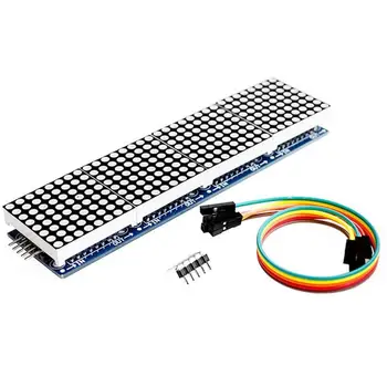 1PCS MAX7219 Dot Matrix Modul Pre Mikroprocesor 4 V Jednom LED Displej s 5P Line MAX7219 displej 8x8 matice Červená