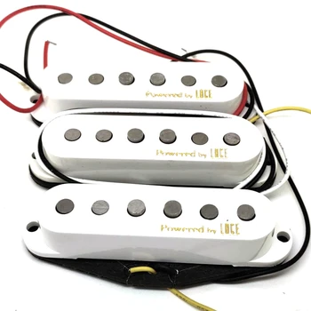 1Set 3ks Čipky Gitara Snímač Single Coil Snímače Pre ST Štýl SSS Elektrické Gitary Náhradné Biela