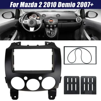 2 Din Autorádia Stereo Fascia Dash Mount Výbava Auta Panel Rám Pre Mazda 2 2010 Demio 2007+