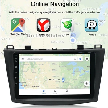 2 Din GPS Navigácie Rádio Multimediálny Prehrávač Pre MAZDA 3 Mazda3 2010 2011 2012 2G+32 G Android 9.0 Auto Stereo Audio Video Prehrávač