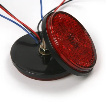 2 KS 12V Kolo Reflektor Červená LED Zadné Ostrohové Brzdy Signálneho Svetla na Čítanie Amber Na Motocykel