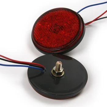 2 KS 12V Kolo Reflektor Červená LED Zadné Ostrohové Brzdy Signálneho Svetla na Čítanie Amber Na Motocykel