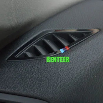 2 ks akryl moc motorsport auto klimatizácia zásuvky nálepka pre 2011-BMW 5 Sereis F10 525i 528i 530i 535i